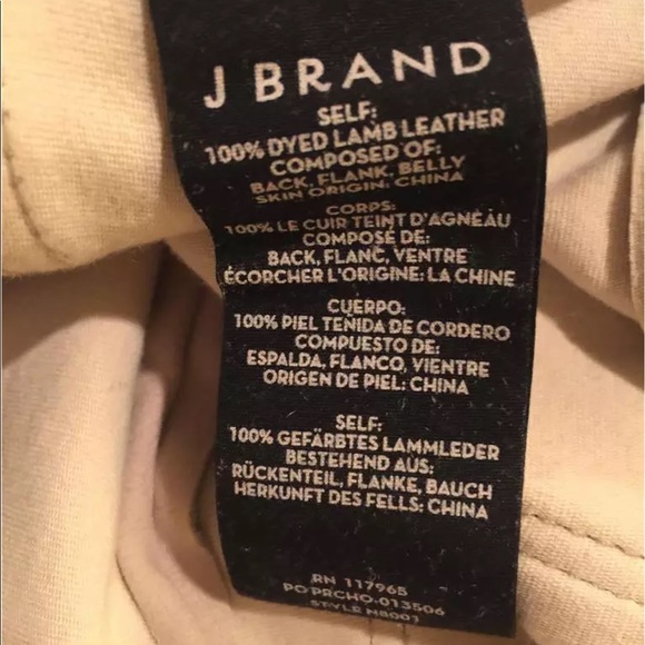 NWT J BRAND SKINNY JEANS BEIGE SUEDE $995 SZ 25 - Picture 5 of 5